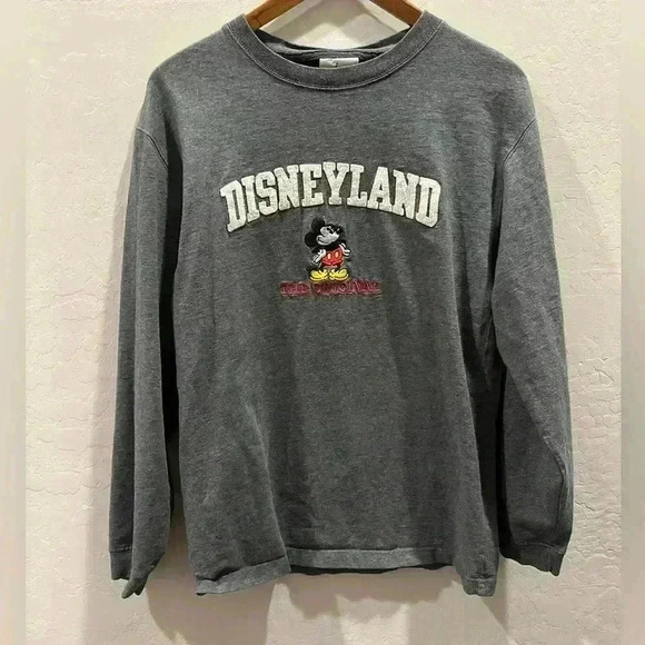 Vintage Disneyland Embroidered Long Sleeve Shirt Men’s Size S - Picture 1 of 6